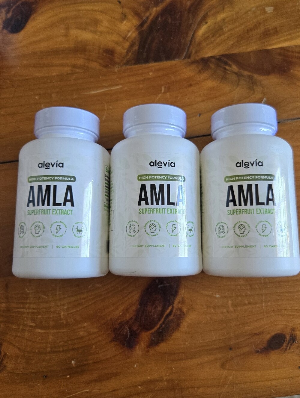 NEW 3 bottles Amla Superfruit Capsules Alevia energy metabolism joint support
